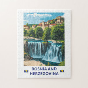 Bosnia and Herzegovina Jajce Illustration Art Jigsaw Puzzle