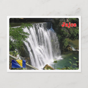 Bosnia and Herzegovina - Jajce - Pliva Waterfall - Postcard