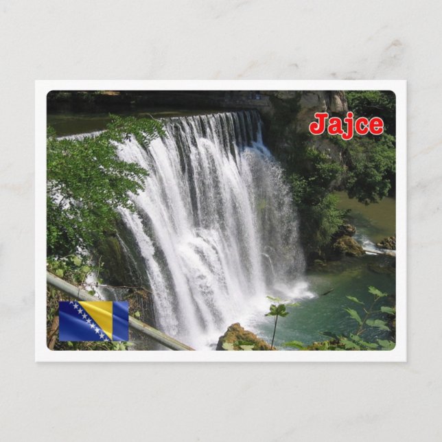 Bosnia and Herzegovina - Jajce - Pliva Waterfall - Postcard (Front)