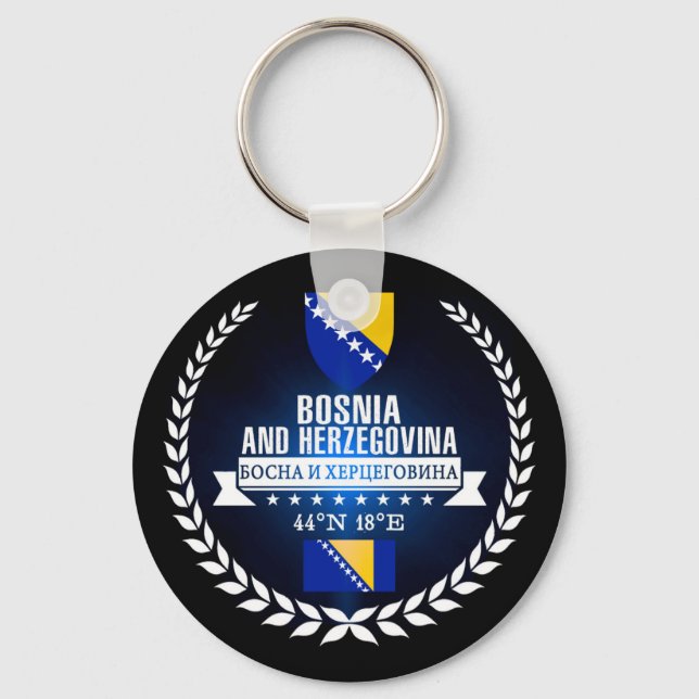 Bosnia and Herzegovina Key Ring (Front)