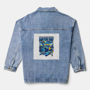 Bosnia and Herzegovina Match Day Skeleton Striker  Denim Jacket
