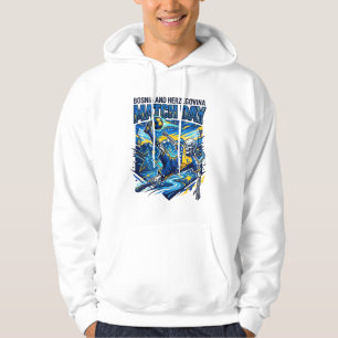 Bosnia and Herzegovina Match Day Skeleton Striker  Hoodie