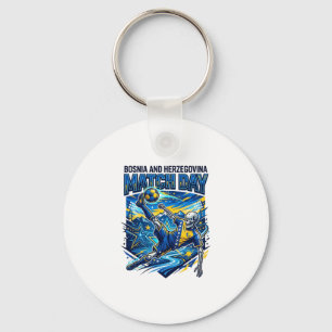 Bosnia and Herzegovina Match Day Skeleton Striker Key Ring