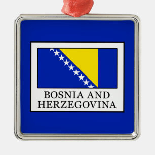 Bosnia and Herzegovina Metal Tree Decoration