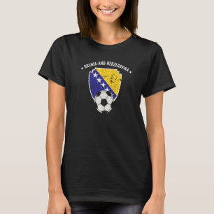 Bosnia And Herzegovina Soccer Flag Football Pride  T-Shirt