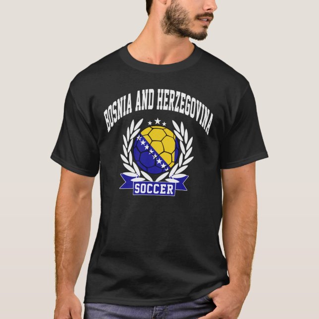 Bosnia And Herzegovina Soccer T-Shirt (Front)
