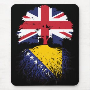 Bosnia Bosnian British UK United Kingdom Britain Mouse Mat