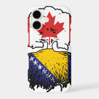 Bosnia Bosnian Canadian Canada Tree Roots Flag
