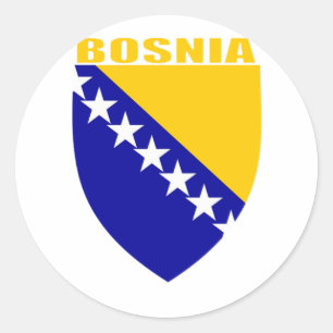 Bosnia Coat of Arms Classic Round Sticker