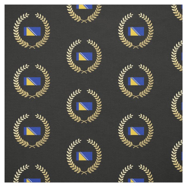 Bosnia Flag Fabric (Swatch)