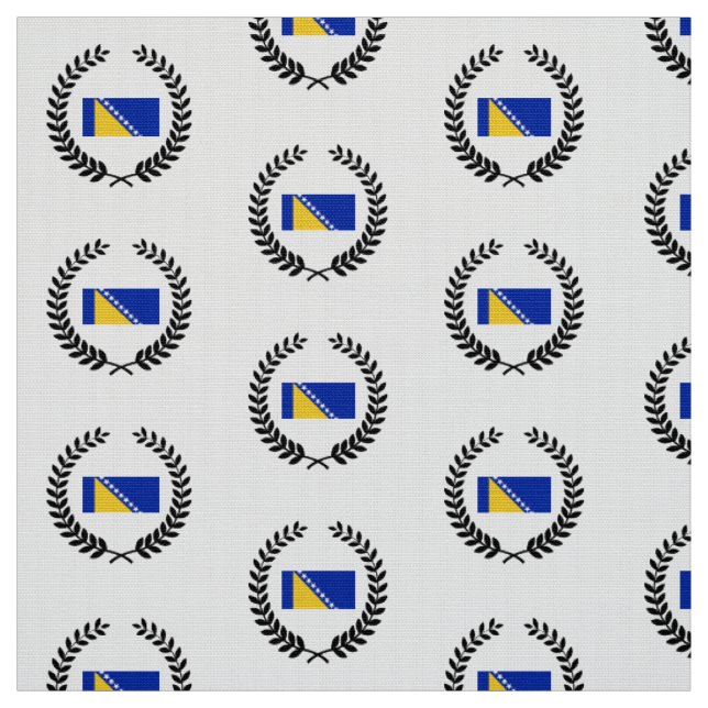 Bosnia Flag Fabric (Swatch)