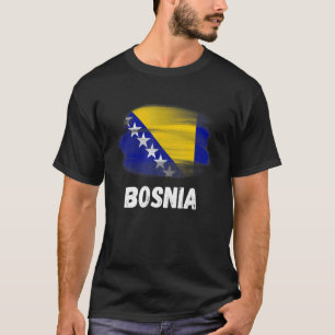 Bosnia Flag Pride Retro Bosnian Flag Family Matchi T-Shirt