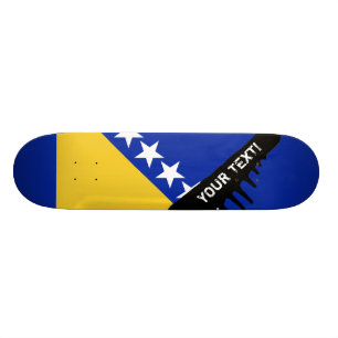 Bosnia Flag Skateboard