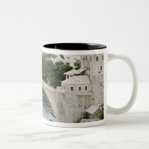 Bosnia-Hercegovina - Mostar. The Old Bridge Two-Tone Coffee Mug