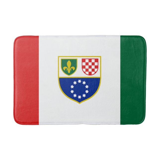 Bosnia Herzegovina Federation Flag Bath Mat (Front)