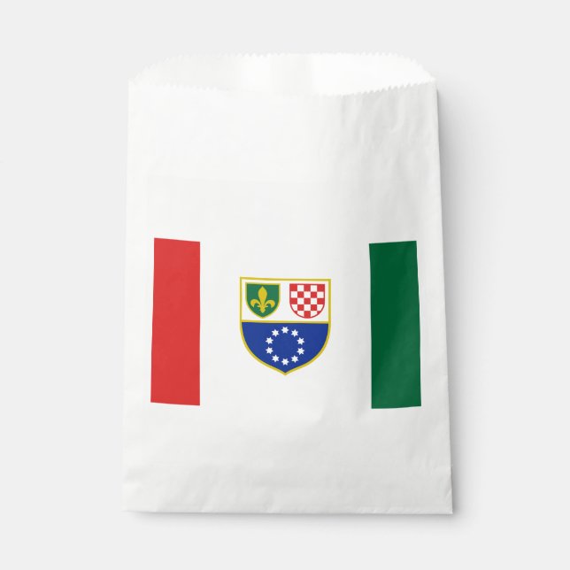 Bosnia Herzegovina Federation Flag Favour Bags (Front)