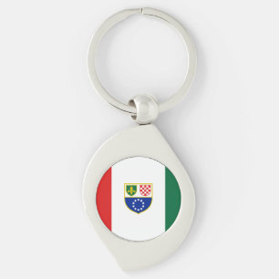 Bosnia Herzegovina Federation Flag Key Ring