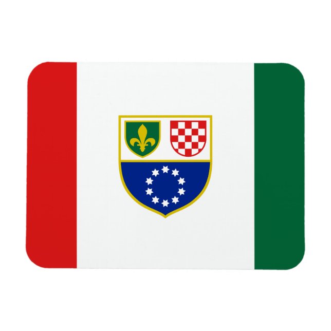 Bosnia Herzegovina Federation Flag Magnet (Horizontal)