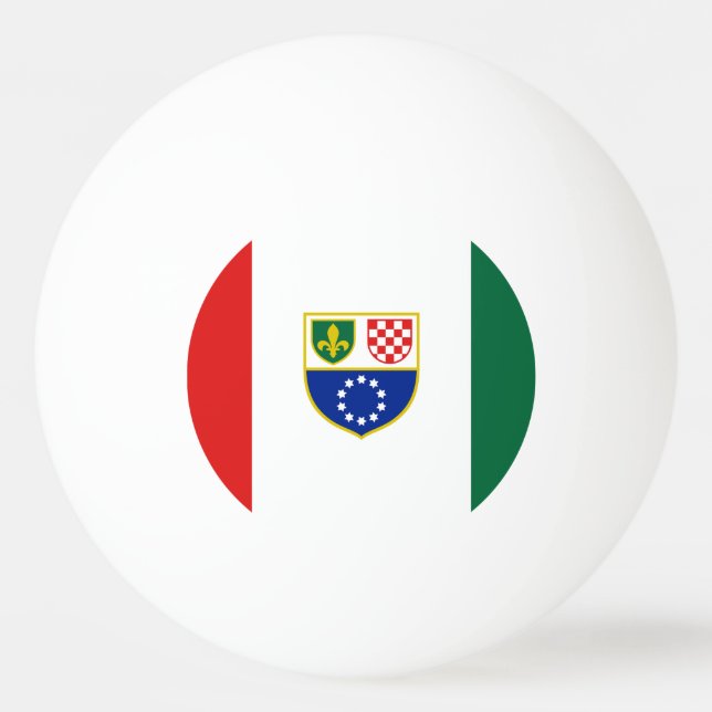 Bosnia Herzegovina Federation Flag Ping Pong Ball (Front)