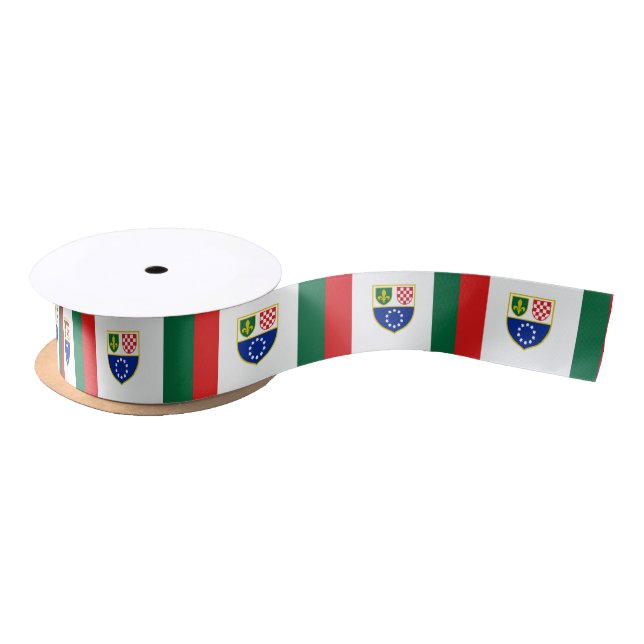 Bosnia Herzegovina Federation Flag Satin Ribbon (Spool)