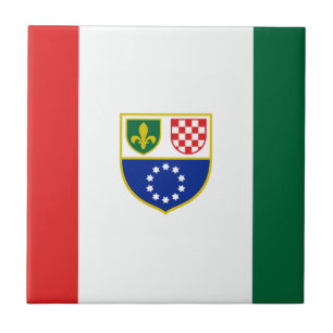 Bosnia Herzegovina Federation Flag Tile