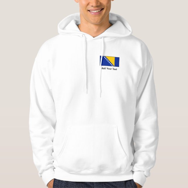 Bosnia & Herzegovina Flag Hoodie (Front)