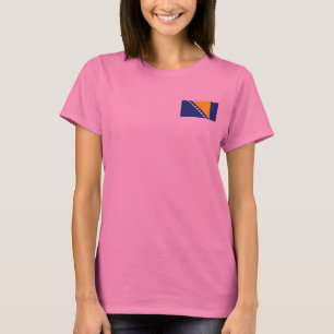 Bosnia Herzegovina Flag + Map T-Shirt