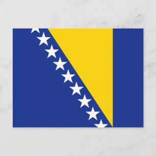 Bosnia Herzegovina Flag Postcard