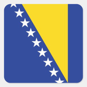 Bosnia Herzegovina Flag Sticker