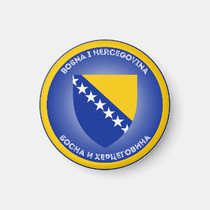 Bosnia & Herzegovina Heritage Emblem Magnet