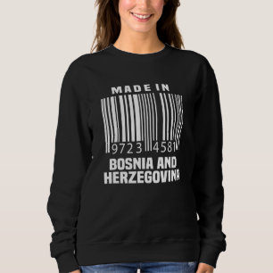 Bosnia Herzegovina Jersey Bar Code Bosner Sweatshirt