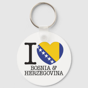 Bosnia Herzegovina Love v2 Key Ring