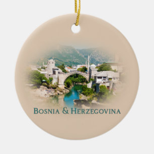 Bosnia & Herzegovina: Mostar Ceramic Tree Decoration