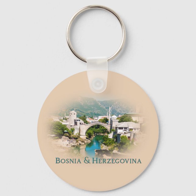 Bosnia & Herzegovina: Mostar Key Ring (Front)