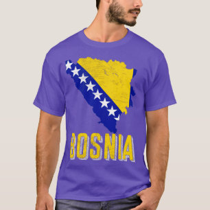 Bosnia Map Bosnian Flag T-Shirt