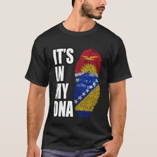 Bosnian And Kiribati Mix DNA Heritage Flag T-Shirt