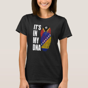 Bosnian And Timorese Mix DNA Flag Heritage T-Shirt