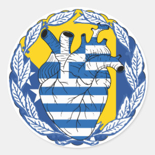 Bosnian Bosnia Greek Independence Greek Greece Classic Round Sticker