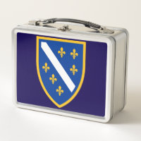 Bosnian Coat of Arms Heritage Metal Lunchbox
