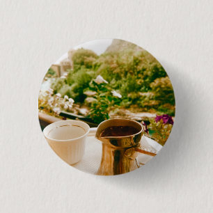 Bosnian Coffee break in Mostar  3 Cm Round Badge