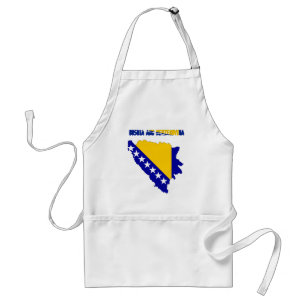 Bosnian country flag standard apron