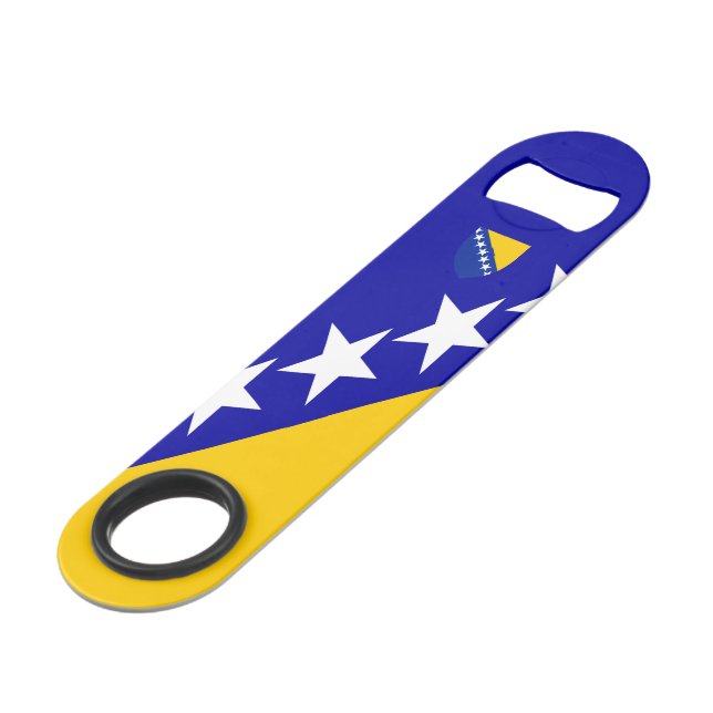 Bosnian flag-coat of arms (Front Angled)