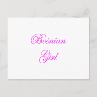 Bosnian Girl Postcard
