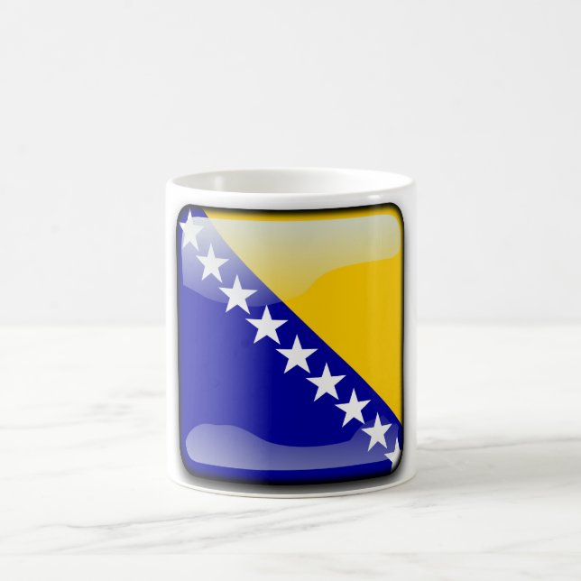 Bosnian glossy flag coffee mug (Center)