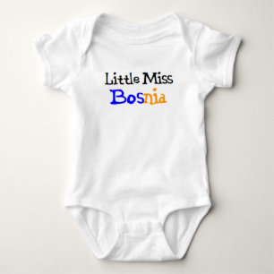 bosnian little miss baby bodysuit