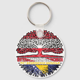 Bosnien Bosnisch Österreichisch Österreich Baum Key Ring