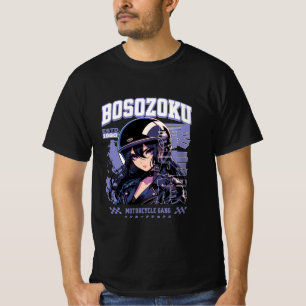 Bosozoku Anime Biker Girl Japanese Streetwear T-Shirt