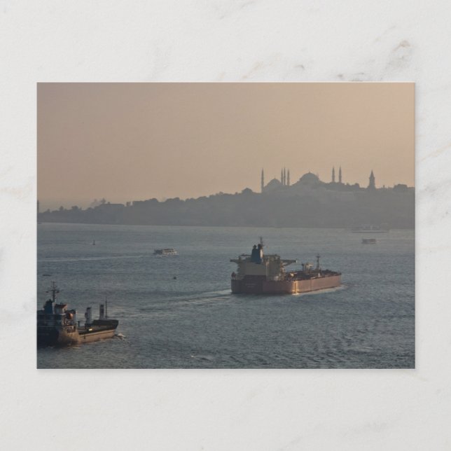 Bosporus in sunset postcard (Front)