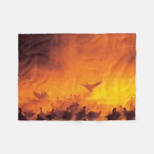 Bosque del Apache National Wildlife Refuge, NM Fleece Blanket