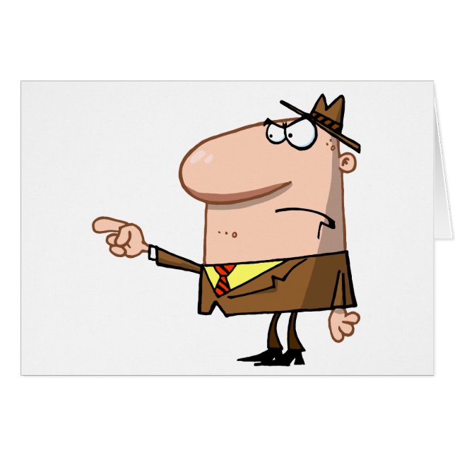 Boss Angry Finger Pointing (Front Horizontal)